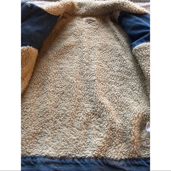 Pacsun Los Angeles Embroidered Sherpa Denim Coat - Picture 9 of 14